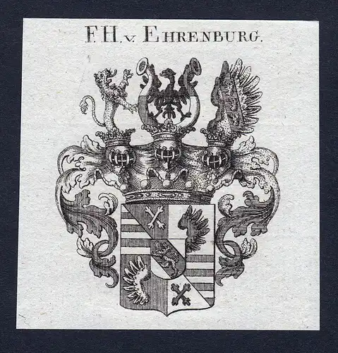 F.H. v. Ehrenburg - Ehrenburg Wappen Adel coat of arms heraldry Heraldik