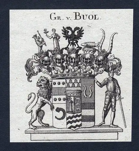 Gr. v. Buol - Buol Böhmen Wappen Adel coat of arms heraldry Heraldik