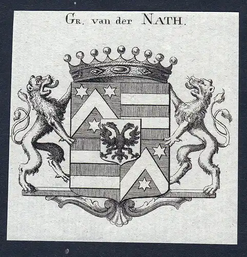 Gr. van der Nath - Dernath Nath Niederlande Wappen Adel coat of arms heraldry Heraldik