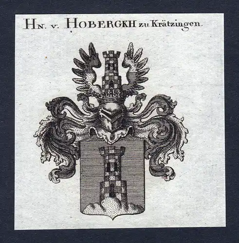 Hn. v. Hobergkh zu Kätzingen - Hobergkh Kätzingen Wappen Adel coat of arms heraldry Heraldik