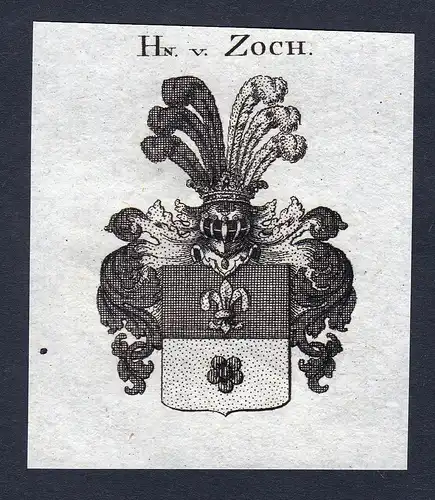 Hn. v. Zoch - Zoch Wappen Adel coat of arms heraldry Heraldik