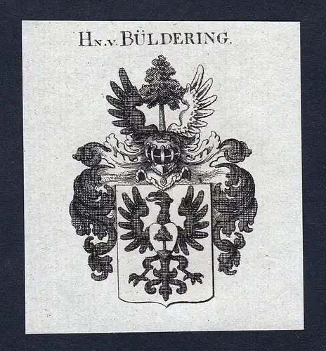 Hn. v. Büldering - Büldering Wappen Adel coat of arms heraldry Heraldik