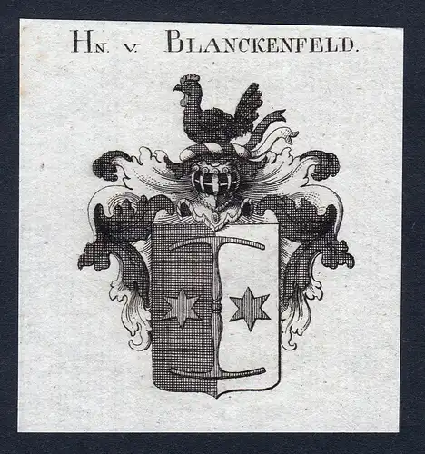 Hn. v. Blanckenfeld - Blanckenfeld Blankenfelde Wappen Adel coat of arms heraldry Heraldik