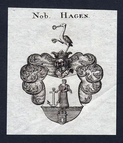 Nob. Hagen - Hagen Wappen Adel coat of arms heraldry Heraldik
