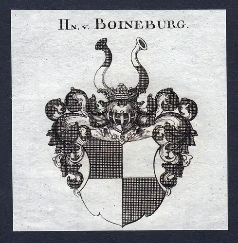 Hn. v. Boineburg - Boyneburg Bemmelsberg Bemmelsburg Bömmelsberg Bömmelberg Boineburg Bömeneburg Wappen Ade