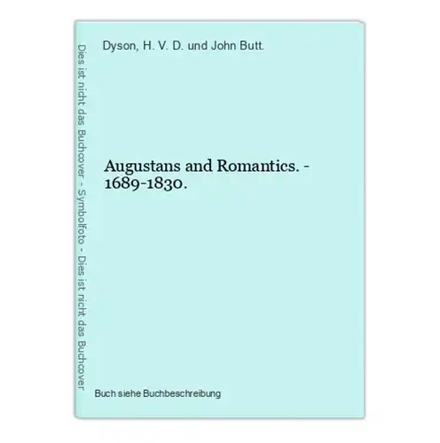 Augustans and Romantics. - 1689-1830.