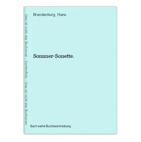 Sommer-Sonette.
