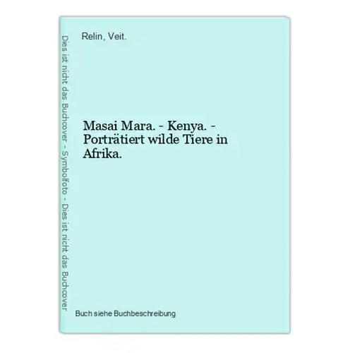 Masai Mara. - Kenya. - Porträtiert wilde Tiere in Afrika.