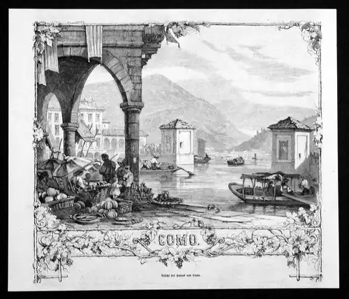 Ansicht des Hafens von Como.