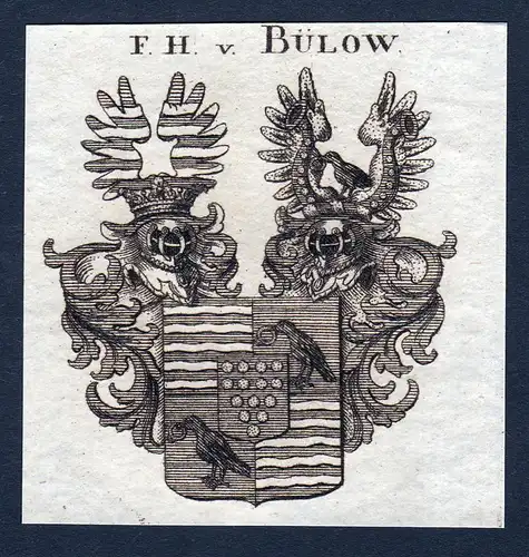 F.H. v. Bülow -  Bülow Deutschland Wappen Adel coat of arms heraldry Heraldik