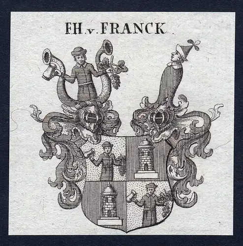 F.H. v. Franck - Franck Frank Wappen Adel coat of arms heraldry Heraldik