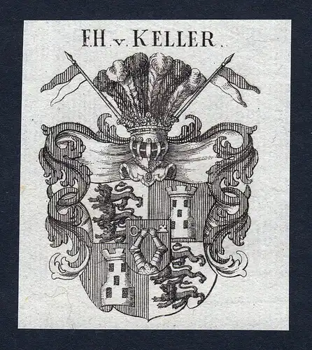 F.H. v. Keller - Keller Schwaben Wappen Adel coat of arms heraldry Heraldik