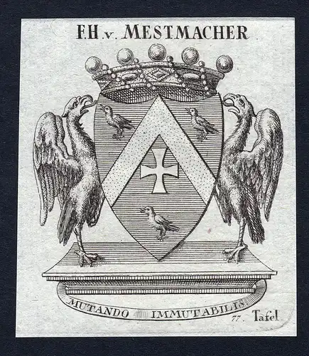 F.H. v. Mestmacher - Mestmacher Wappen Adel coat of arms heraldry Heraldik