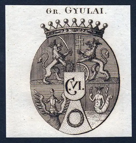 Gr. Gyulai - Gyulai Wappen Adel coat of arms heraldry Heraldik