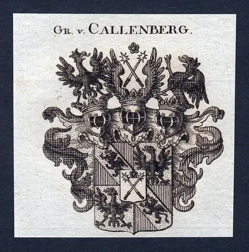 Gr. v. Callenberg - Callenberg Calenberg Warburg Wappen Adel coat of arms heraldry Heraldik