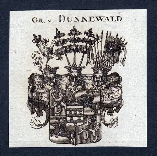Gr. v. Dünnewald - Dünnewald Wappen Adel coat of arms heraldry Heraldik