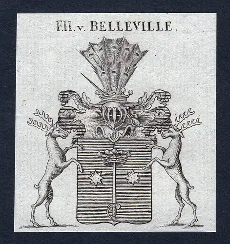 F.H. v. Belleville - Belleville Wappen Adel coat of arms heraldry Heraldik