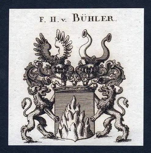 F.H. v. Bühler - Bühler Buehler Wappen Adel coat of arms heraldry Heraldik