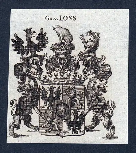 Gr. v. Loss - Loss Loß Wappen Adel coat of arms heraldry Heraldik