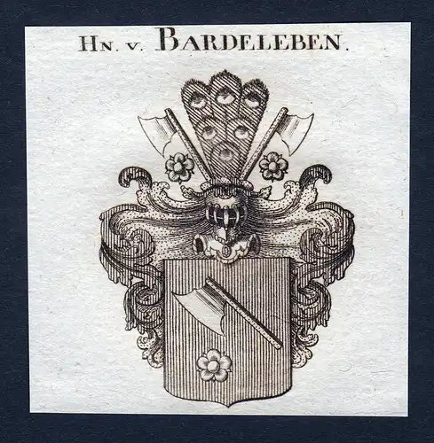 Hn. v. Bardeleben - Bardeleben Wappen Adel coat of arms heraldry Heraldik