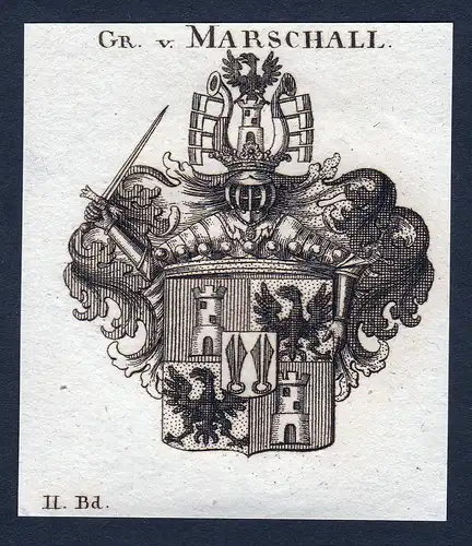Gr. v. Marschall - Marschall Thüringen Wappen Adel coat of arms heraldry Heraldik