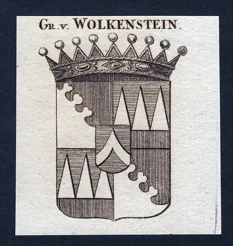 Gr. v. Wolkenstein - Wolkenstein Villanders Wappen Adel coat of arms heraldry Heraldik
