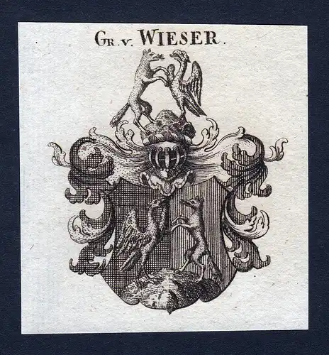 Gr. v. Wieser - Wieser Wiser Wappen Adel coat of arms heraldry Heraldik