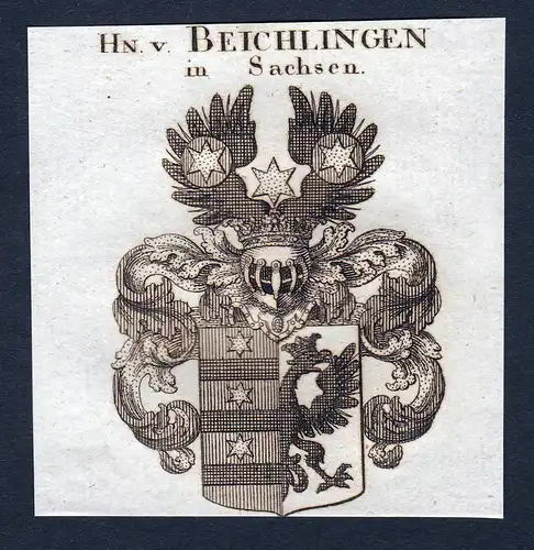 Hn. v. Beichlingen in Sachsen - Beichlingen Sachsen Wappen Adel coat of arms heraldry Heraldik