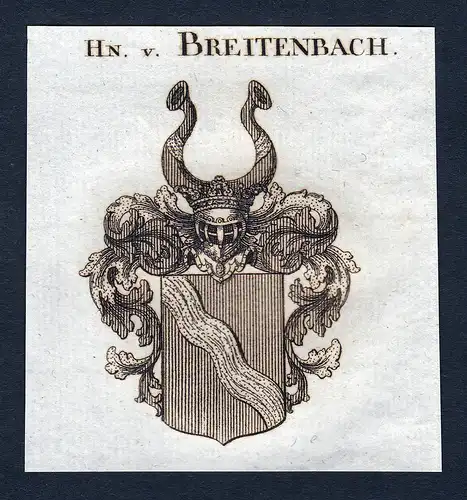 Hn. v. Breitenbach - Breitenbach Breytenbach Wappen Adel coat of arms heraldry Heraldik