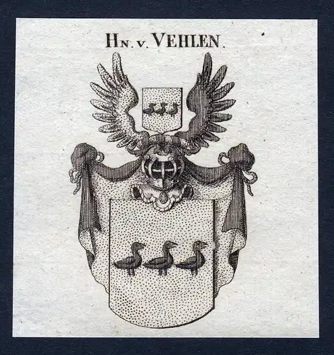 Hn. v. Vehlen - Vehlen Velen Wappen Adel coat of arms heraldry Heraldik