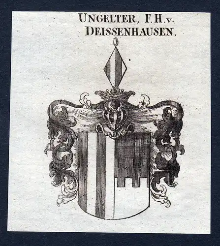 Ungelter, F. H. v. Deissenhausen - Ungelter Deissenhausen Deisenhausen Wappen Adel coat of arms heraldry Heral