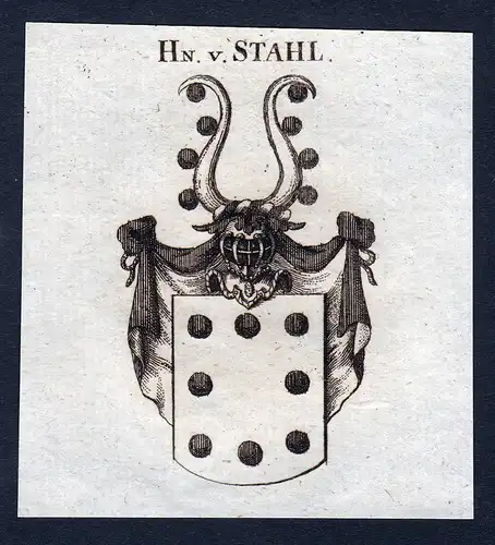 Hn. v. Stahl - Stahl Wappen Adel coat of arms heraldry Heraldik