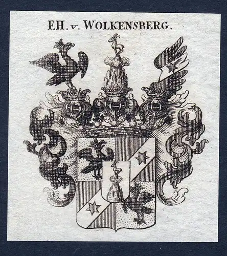 F.h. v. Wolkensberg - Wolkensberg Wappen Adel coat of arms heraldry Heraldik