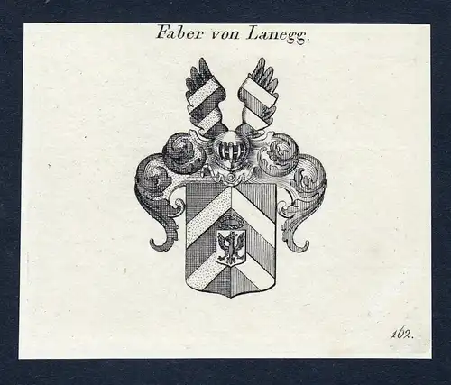 Faber von Lanegg - Faber von Lanegg Wappen Adel coat of arms Kupferstich  heraldry Heraldik