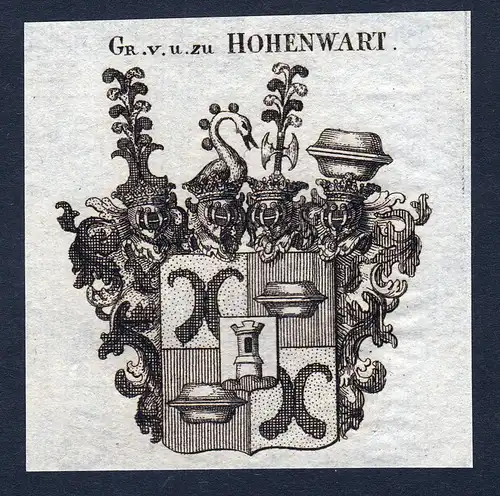 Gr. v. u. zu Hohenwart - Hohenwart Wappen Adel coat of arms heraldry Heraldik