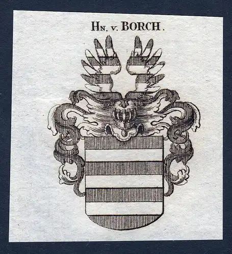Hn. v. Borch - Borch Niedersachsen Wappen Adel coat of arms heraldry Heraldik