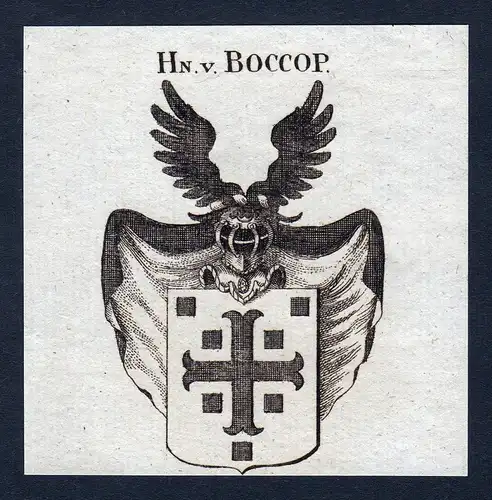 Hn. v. Boccop - Boccop Wappen Adel coat of arms heraldry Heraldik