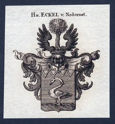 Hn. Eckel v. Nedorost - Eckel Nedorost Wappen Adel coat of arms heraldry Heraldik