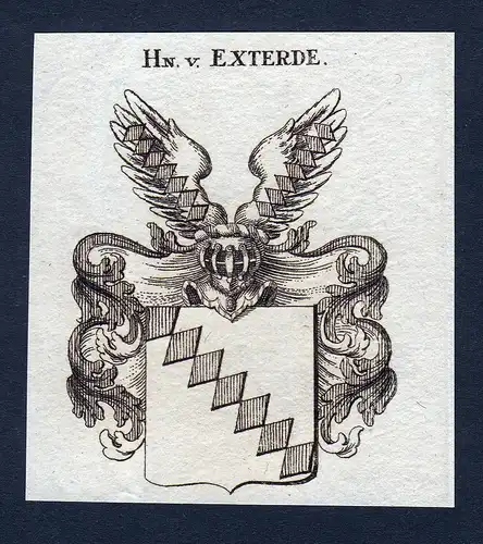 Hn. v. Exterde - Exterde Wappen Adel coat of arms heraldry Heraldik