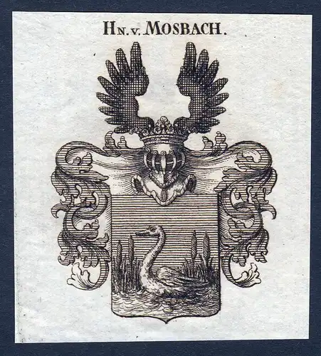 Hn. v. Mosbach - Mosbach Wappen Adel coat of arms heraldry Heraldik