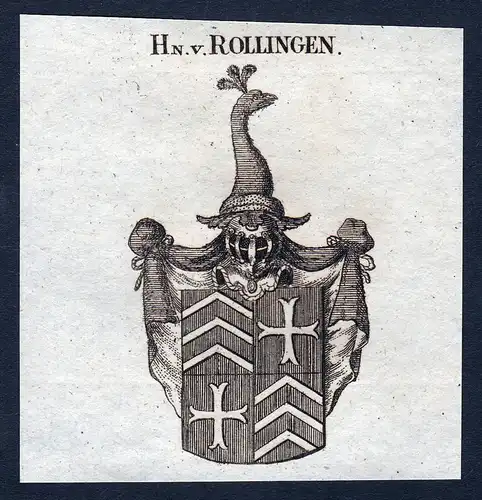 Hn. v. Rollingen - Rollingen Luxemburg Wappen Adel coat of arms heraldry Heraldik