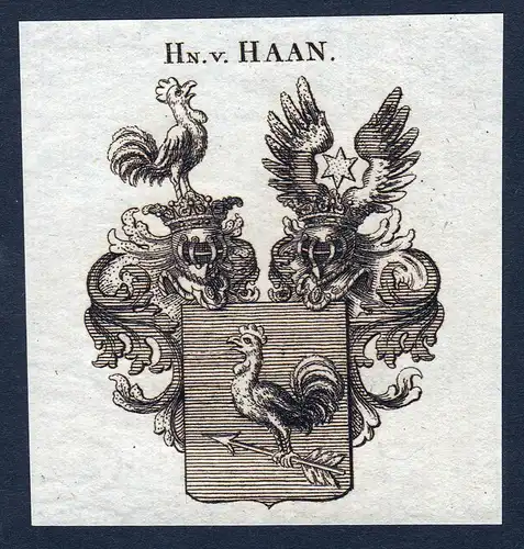 Hn. v. Haan - Haan Nordrhein-Westfalen Wappen Adel coat of arms heraldry Heraldik