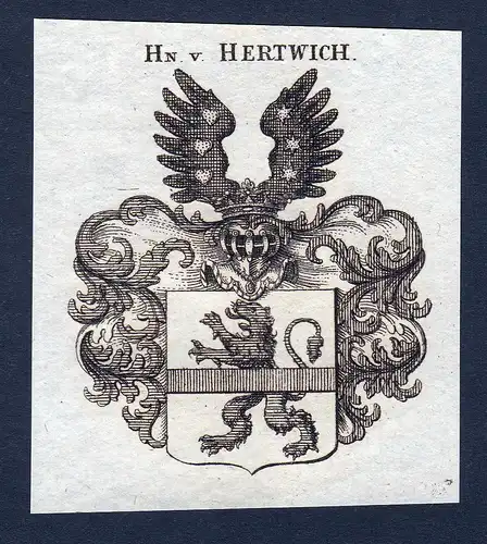 Hn. v. Hertwich - Hertwich Hertwig Wappen Adel coat of arms heraldry Heraldik