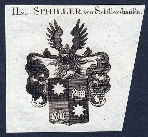 Hn. Schiller von Schillershausen - Schiller Schillershausen Wappen Adel coat of arms heraldry Heraldik