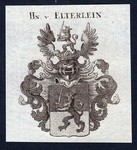 Hn. v. Elterlein - Elterlein Erzgebirge Wappen Adel coat of arms heraldry Heraldik