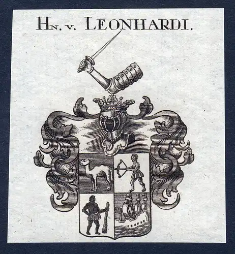 Hn. v. Leonhardi - Leonhardi Hessen Wappen Adel coat of arms heraldry Heraldik
