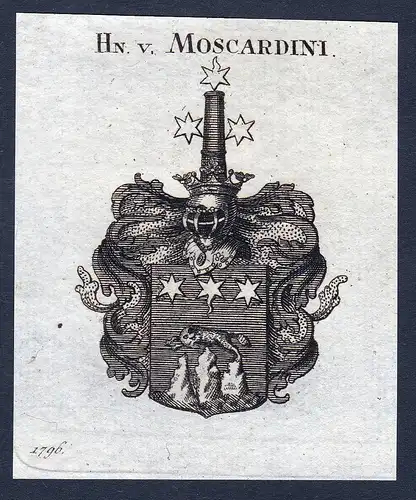 Hn. v. Moscardini - Moscardini Wappen Adel coat of arms heraldry Heraldik