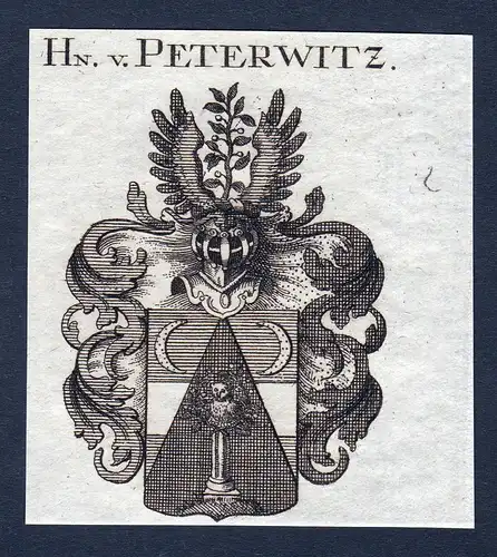 Hn. v. Peterwitz - Peterwitz Wappen Adel coat of arms heraldry Heraldik