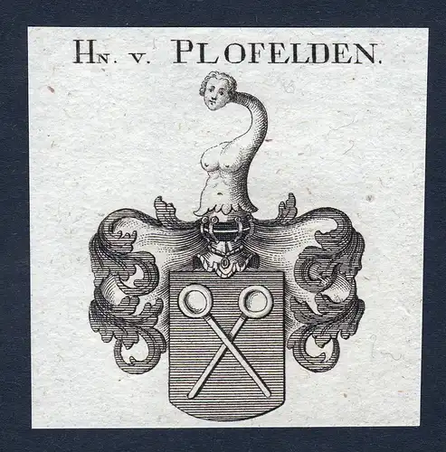 Hn. v. Plofelden - Plofelden Wappen Adel coat of arms heraldry Heraldik