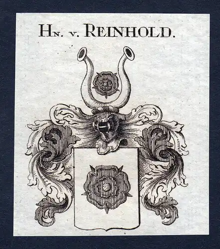 Hn. v. Reinhold - Reinhold Wappen Adel coat of arms heraldry Heraldik